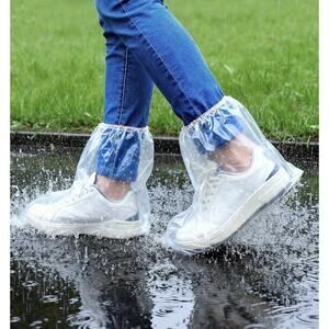 30 Pair Disposable Waterproof Shoe Covers Rain Booties Men Women Clear